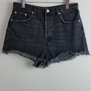 Zara high rise jean Cut off short Sz 12